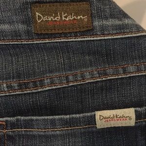 David Kahn Distressed Denim Jean Skirt